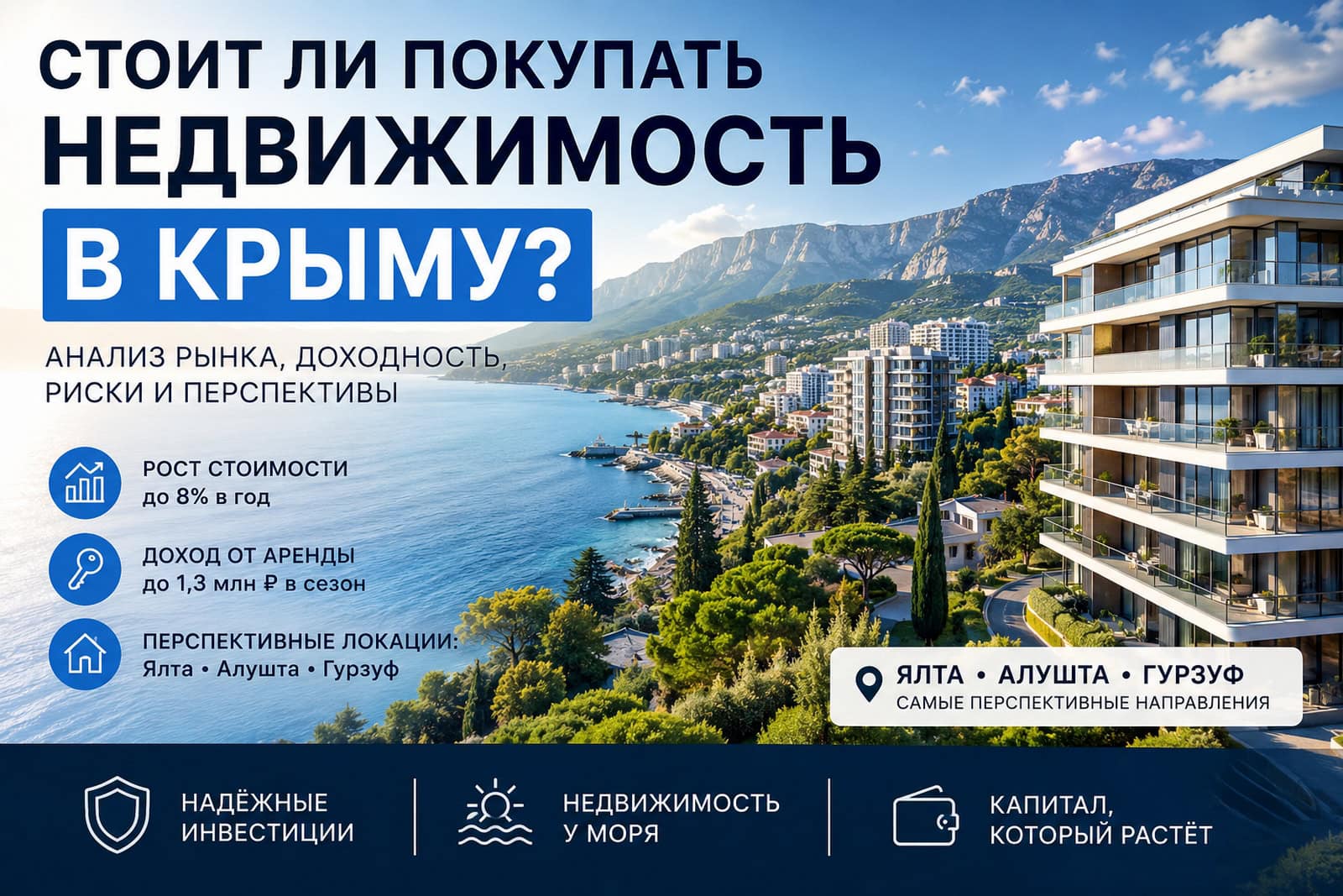 Перспективно ли покупать недвижимость в Крыму в 2026 году